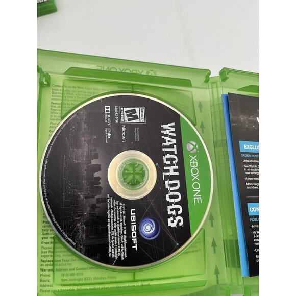Watch Dogs (Microsoft Xbox One, 2014) Complete In Box - Picture 3 of 6